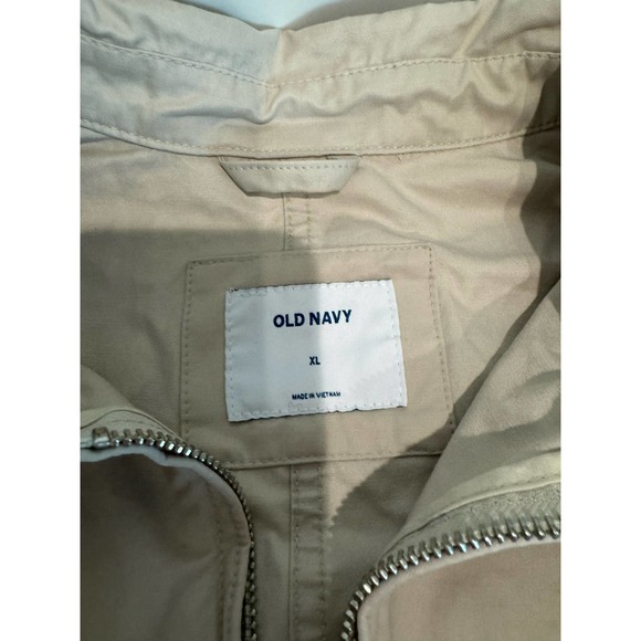 Old Navy Men's Khaki Jacket Front Pockets Size XL - Picture 9 of 9